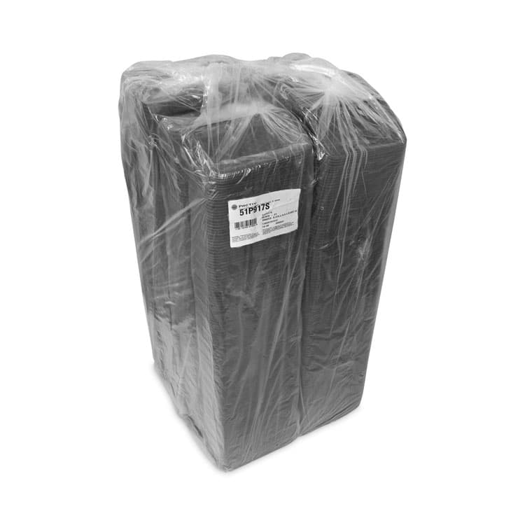 PACTIV EVERGREEN CORPORATION Foam Supermarket Tray, #17S, 8.4 x 4.5 x 0.7, Black, Foam, 1,000/Carton (PCT51P917S) thumbnail 2
