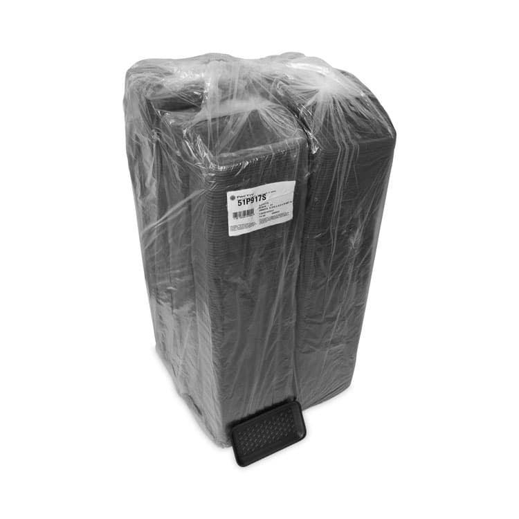 PACTIV EVERGREEN CORPORATION Foam Supermarket Tray, #17S, 8.4 x 4.5 x 0.7, Black, Foam, 1,000/Carton (PCT51P917S) thumbnail 4