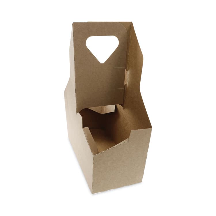 PACTIV EVERGREEN CORPORATION Paperboard Cup Carrier, Up to 44 oz, Two to Four Cups, Natural, 250/Carton (PCTD24CPCRY44)