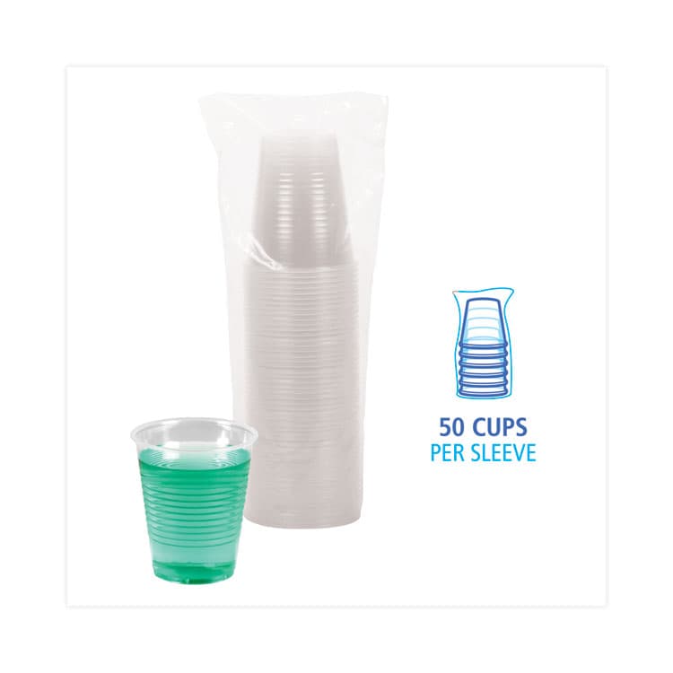 BOARDWALK Translucent Plastic Cold Cups, 12 oz, 50/Pack (BWKTRANSCUP12PK) thumbnail 4