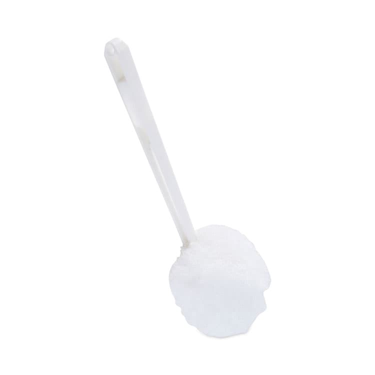BOARDWALK Deluxe Toilet Bowl Mop, 12" Handle, 2" Mop Head, White (BWK00160EA)