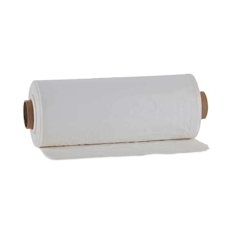 BOARDWALK Industrial Can Liner Rolls, 60 gal, 1.8 mil, 21" x 17" x 63", Clear, 75/Carton (BWKD38633CL)