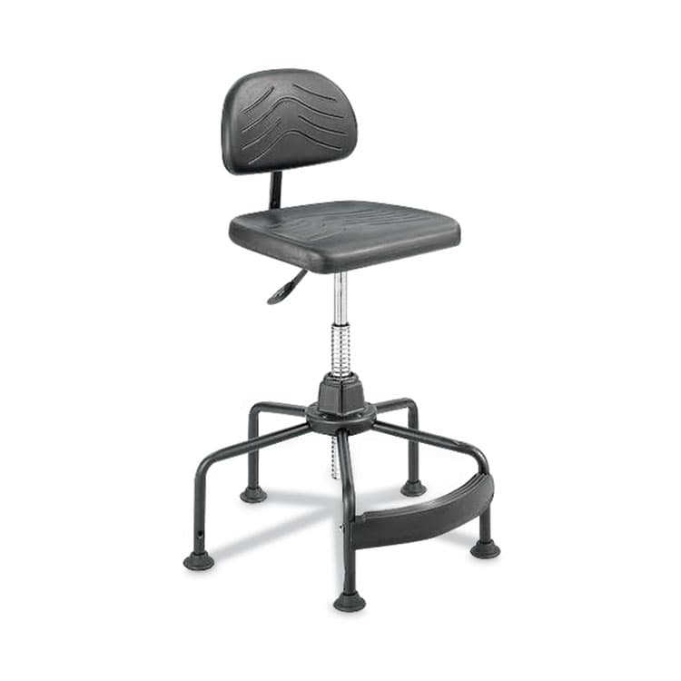 SAFCO PRODUCTS Task Master Economy Industrial Chair, Supports Up to 250 lb, 17" to 35" Seat Height, Black (SAF5117)