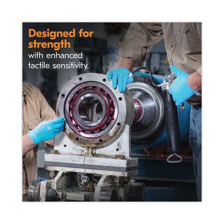 KIMBERLY CLARK G10 Comfort Plus Blue Nitrile Gloves, Powder-Free, X-Large, 4 mil Thick, 9.5" Long, Light Blue, 100/Box, 10 Boxes/Carton (ANS54189CT) thumbnail 3