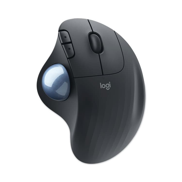LOGITECH, . Ergo M575 Trackball, 32.8 ft Wireless Range, Right Hand Use, Graphite (LOG910006197)
