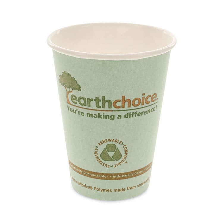 PACTIV EVERGREEN CORPORATION EarthChoice Compostable Paper Cup, 12 oz, Teal, 1,000/Carton (PCTDPHC12EC)