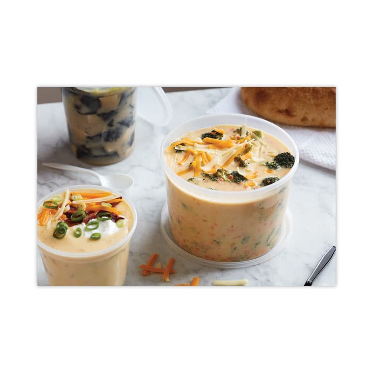 PACTIV EVERGREEN CORPORATION Newspring DELItainer Microwavable Container, 64 oz, 6.25 x 6.25 x 4.5, Natural, Plastic, 120/Carton (PCTL6064) thumbnail 2