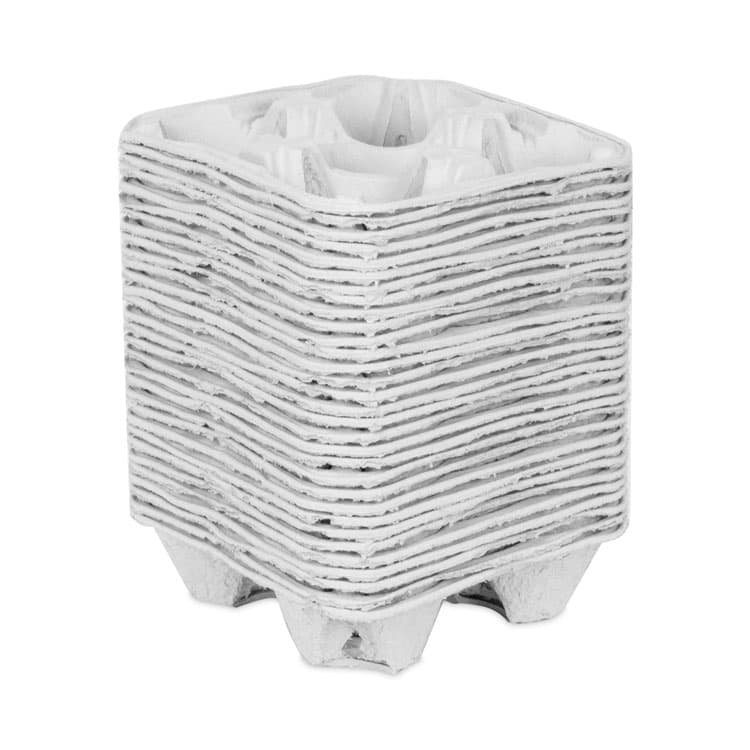 PACTIV EVERGREEN CORPORATION EarthChoice Carry-Safe Beverage Carrier, 8 oz to 32 oz, Four Cups + Food Tray, Natural, 300/Carton (PCTM510032) thumbnail 3