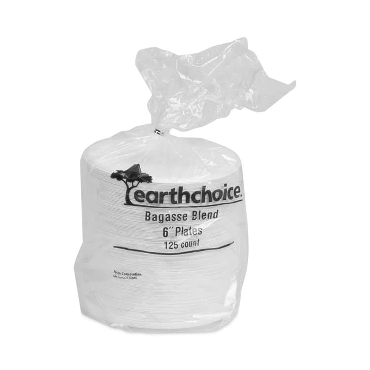 PACTIV EVERGREEN CORPORATION EarthChoice Compostable Fiber-Blend Bagasse Dinnerware, Plate, Sugarcane, 6" dia, Natural, 1,000/Carton (PCTMC500060001) thumbnail 3