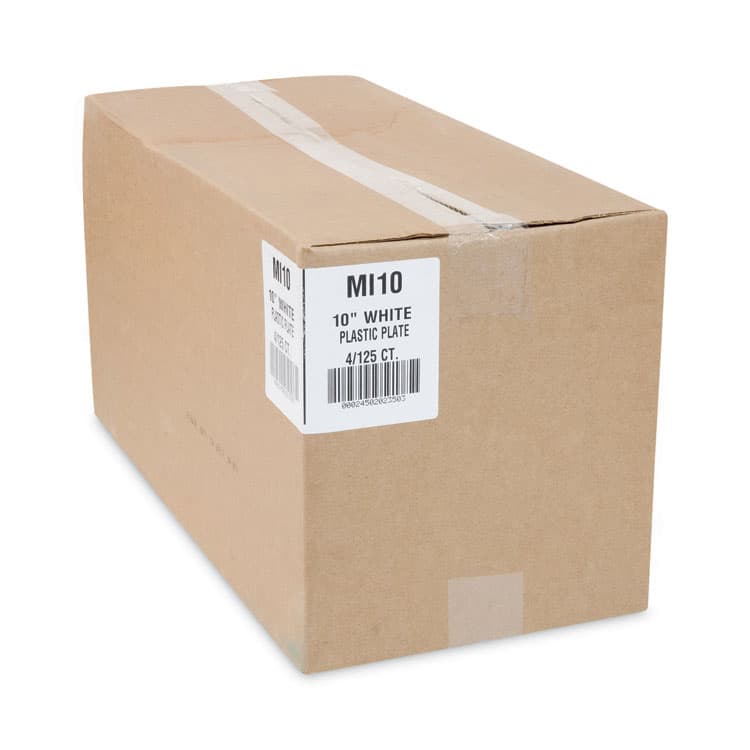 PACTIV EVERGREEN CORPORATION Meadoware Impact Plastic Dinnerware, Plate, 10.25" dia, White, 500/Carton (PCTMI10) thumbnail 2