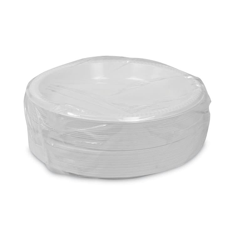 PACTIV EVERGREEN CORPORATION Meadoware Impact Plastic Dinnerware, Plate, 10.25" dia, White, 500/Carton (PCTMI10) thumbnail 3
