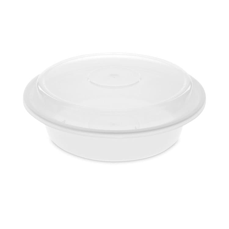 PACTIV EVERGREEN CORPORATION Newspring VERSAtainer Microwavable Containers, 24 oz, 7 x 7 x 2.3, White/Clear, Plastic, 150/Carton (PCTNC723)