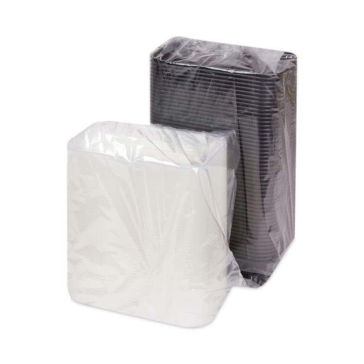 PACTIV EVERGREEN CORPORATION Newspring VERSAtainer Microwavable Containers, 24 oz, 7.4 x 5 x 2.5, Black/Clear, Plastic, 150/Carton (PCTNC838B) thumbnail 3