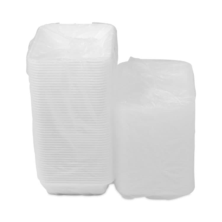 PACTIV EVERGREEN CORPORATION Newspring VERSAtainer Microwavable Containers, Base/Lid Combo, 8.8 x 6 x 2, White/Clear, Plastic, 150/Carton (PCTNC868) thumbnail 3