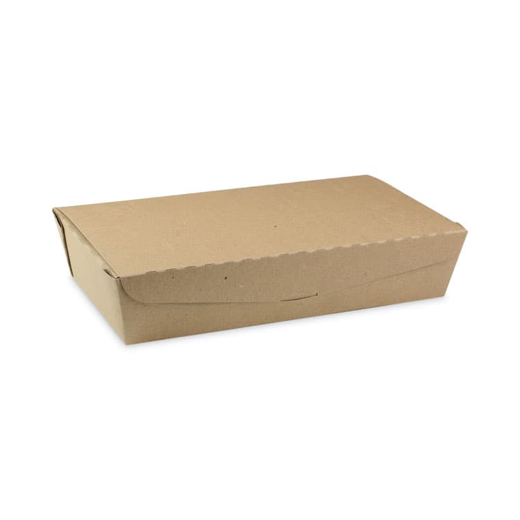 PACTIV EVERGREEN CORPORATION EarthChoice OneBox Paper Box, 55 oz, 9 x 4.9 x 2, Brown, 100/Carton (PCTNOB02KEC)