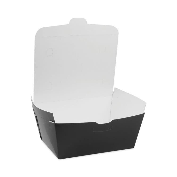 PACTIV EVERGREEN CORPORATION EarthChoice OneBox Paper Box, 66 oz, 6.5 x 4.5 x 3.25, Black, 160/Carton (PCTNOB03B) thumbnail 2