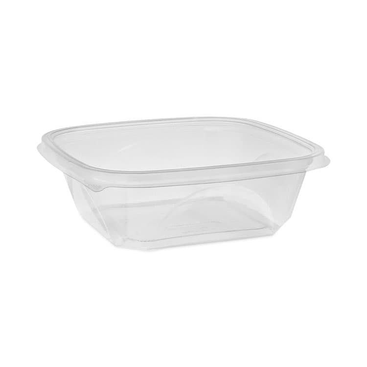 PACTIV EVERGREEN CORPORATION EarthChoice Square Recycled Bowl, 32 oz, 7 x 7 x 2, Clear, Plastic, 300/Carton (PCTSAC0732)