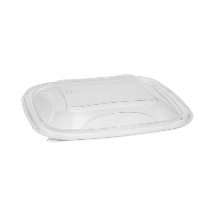 PACTIV EVERGREEN CORPORATION EarthChoice Recycled PET Container Lid, For 24 to 32 oz Container Bases, 7.37 x 7.37 x 0.83, Clear, Plastic, 300/Carton (PCTSACLD07)