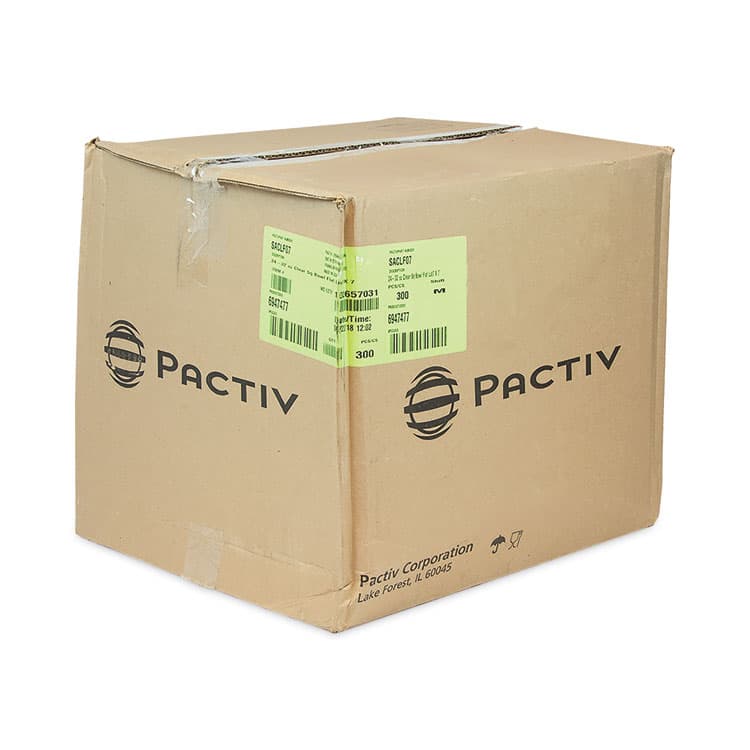 PACTIV EVERGREEN CORPORATION EarthChoice Square Recycled Bowl Flat Lid, 7.37 x 7.37 x 0.26, Clear, Plastic, 300/Carton (PCTSACLF07) thumbnail 2