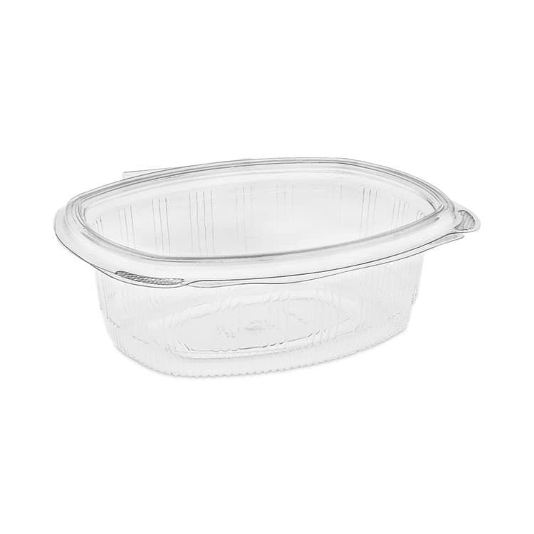 PACTIV EVERGREEN CORPORATION EarthChoice Recycled PET Hinged Container, 24 oz, 7.37 x 5.87 x 2.37, Clear, Plastic, 280/Carton (PCTYCA910240000)
