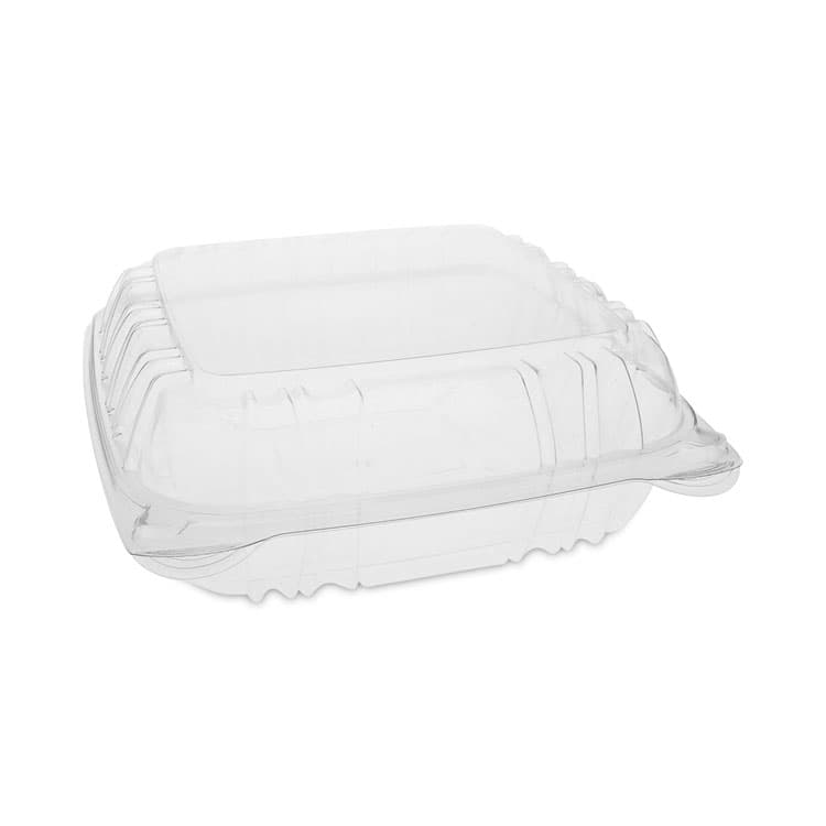 PACTIV EVERGREEN CORPORATION SENSATION SmartLock Hinged Lid Container, 8.5 x 8.34 x 3., Clear, Plastic, 200/Carton (PCTYCI821200000)