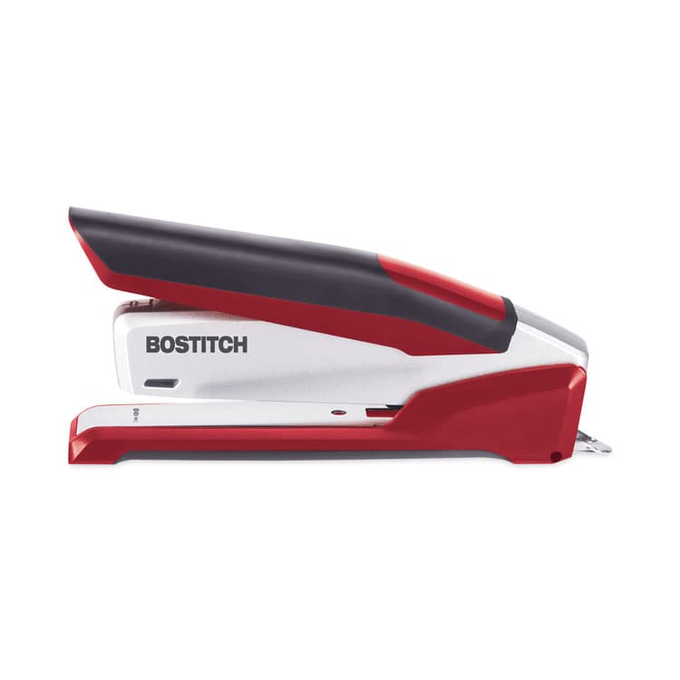 STANLEY BOSTITCH InPower One-Finger 3-in-1 Desktop Stapler, 28-Sheet Capacity, Red/Silver (ACI1117) thumbnail 3