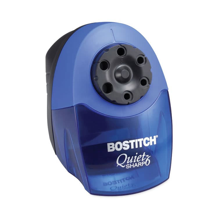 STANLEY BOSTITCH QuietSharp 6 Classroom Electric Pencil Sharpener, AC-Powered, 6.13 x 10.69 x 9, Blue (BOSEPS10HC) thumbnail 2