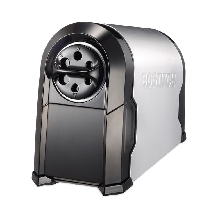 STANLEY BOSTITCH Super Pro Glow Commercial Electric Pencil Sharpener, AC-Powered, 6.13 x 10.63 x 9, Black/Silver (BOSEPS14HC) thumbnail 2