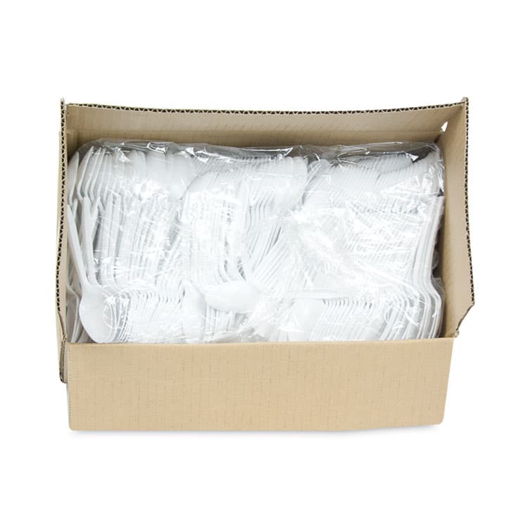 PACTIV EVERGREEN CORPORATION Fieldware Cutlery, Mediumweight Spoon, Plastic, White, 1,000/Carton (PCTYFWSWCH) thumbnail 4