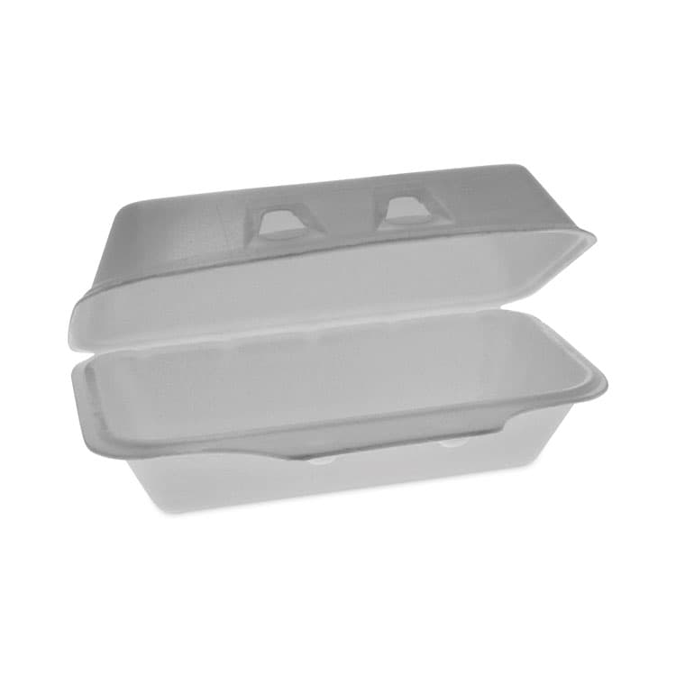 PACTIV EVERGREEN CORPORATION SmartLock Foam Hinged Lid Container, Medium, 8.8 x 4.5 x 3.1, White, 440/Carton (PCTYHLW01840000)