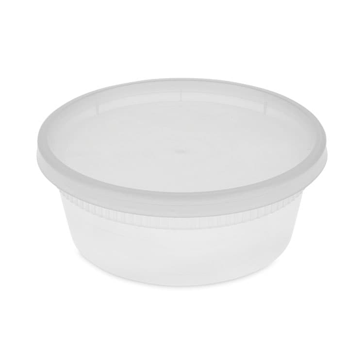 PACTIV EVERGREEN CORPORATION Newspring DELItainer Microwavable Container, 8 oz, 4.7" Diameter x 1.8"h, Clear, Plastic, 240/Carton (PCTYL2508)