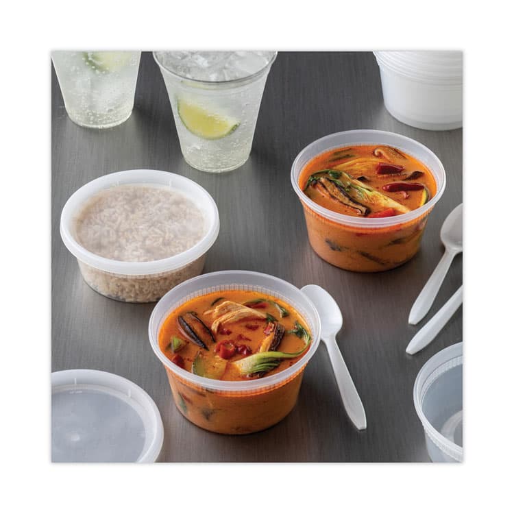 PACTIV EVERGREEN CORPORATION Newspring DELItainer Microwavable Container, 12 oz, 4.55 x 2.45 x 2.45, Clear, Plastic, 240/Carton (PCTYL2512) thumbnail 4