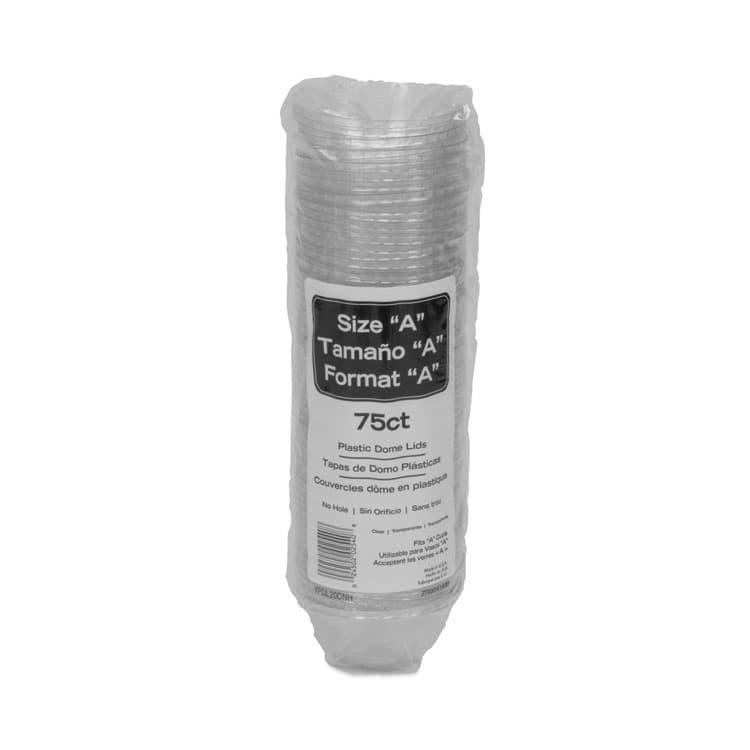PACTIV EVERGREEN CORPORATION EarthChoice Strawless RPET Lid, Dome Lid, Fits 9 oz to 20 oz "A" Cups, Plastic, Clear, 900/Carton (PCTYPDL20CNH) thumbnail 3