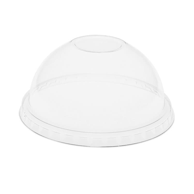PACTIV EVERGREEN CORPORATION EarthChoice Strawless RPET Lid, Dome Lid, Fits 12 oz to 24 oz "B" Cups, Plastic, Clear, 1,020/Carton (PCTYPDL24CNH)