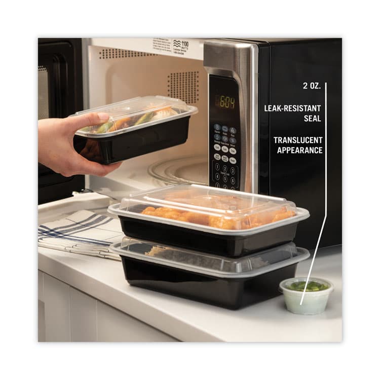 PACTIV EVERGREEN CORPORATION Plastic Portion Cup, 2 oz, Translucent, 200/Bag, 12 Bags/Carton (PCTYS200) thumbnail 3