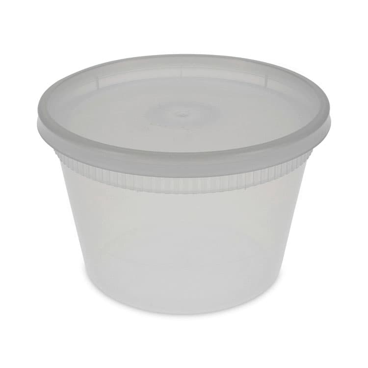 PACTIV EVERGREEN CORPORATION Newspring DELItainer Microwavable Container, 16 oz, 4.7" Diameter x 3.1"h, Clear, Plastic, 240/Carton (PCTYSD2516)