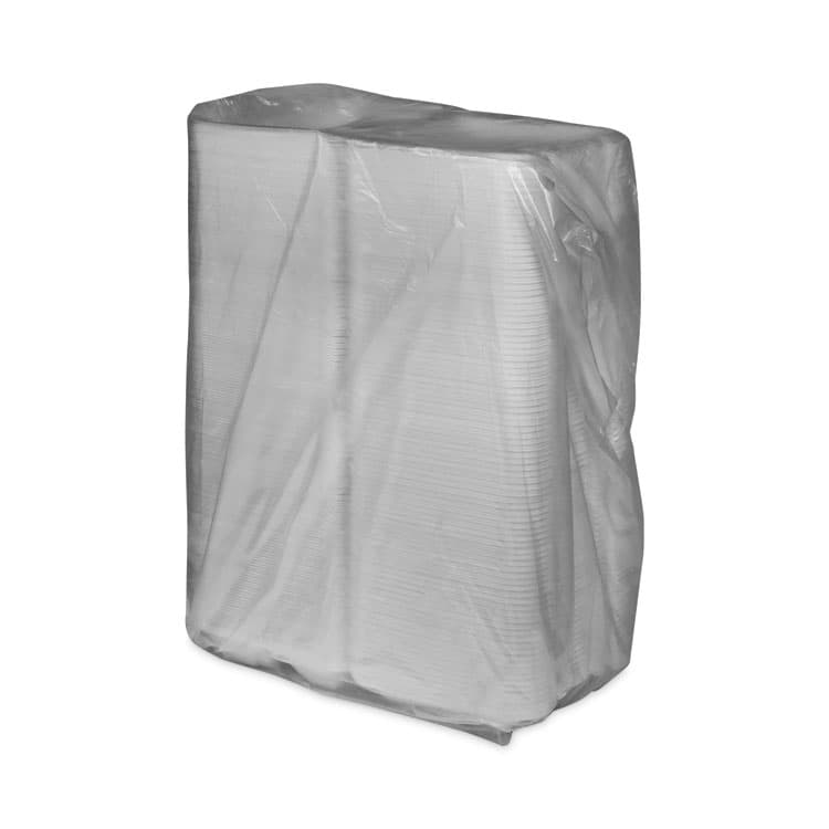 PACTIV EVERGREEN CORPORATION Vented Foam Hinged Lid Container, Dual Tab Lock Economy, 3 Compartments, 9.1 x 9 x 3.3, White, 150/Carton (PCTYTD19903ECON) thumbnail 4