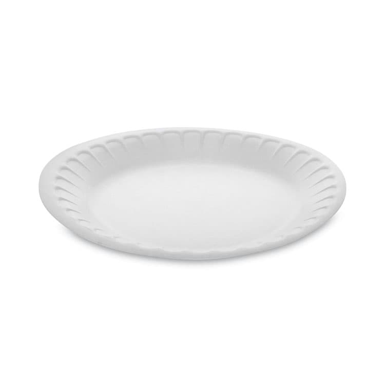 PACTIV EVERGREEN CORPORATION Placesetter Satin Non-Laminated Foam Dinnerware, Plate, 7" dia, White, 900/Carton (PCTYTH100070000)