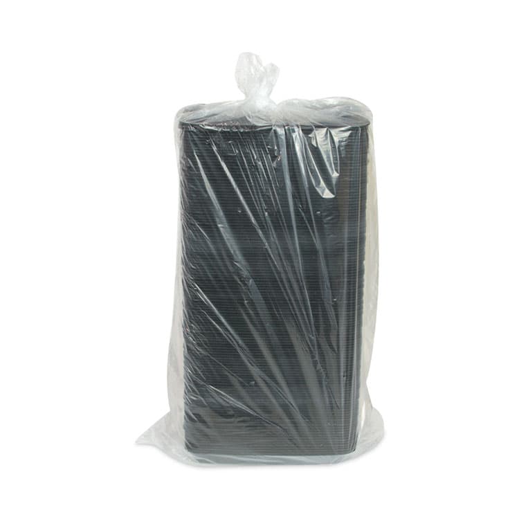 PACTIV EVERGREEN CORPORATION Foam School Trays, 5-Compartment Tray, 8.25 x 10.25 x 1, Black, 500/Carton (PCTYTHB0500SGBX) thumbnail 3