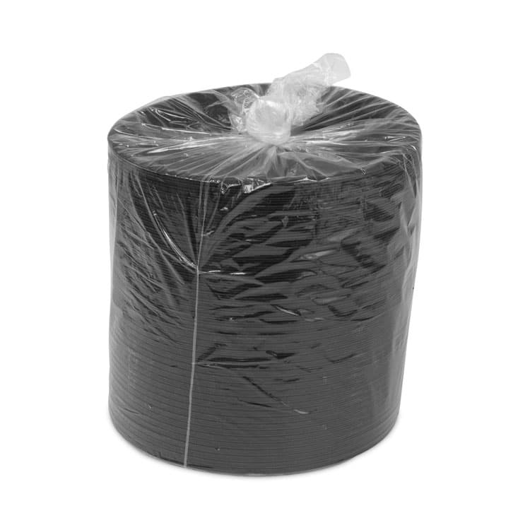 PACTIV EVERGREEN CORPORATION Placesetter Deluxe Laminated Foam Dinnerware, Plate, 9" dia, Black, 500/Carton (PCTYTKB00090000) thumbnail 3