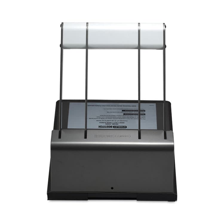 STANLEY BOSTITCH 130-Sheet Xtreme Duty Adjustable Two- to Three-Hole Punch, 9/32" Holes, Black/Silver (BOS03200) thumbnail 4
