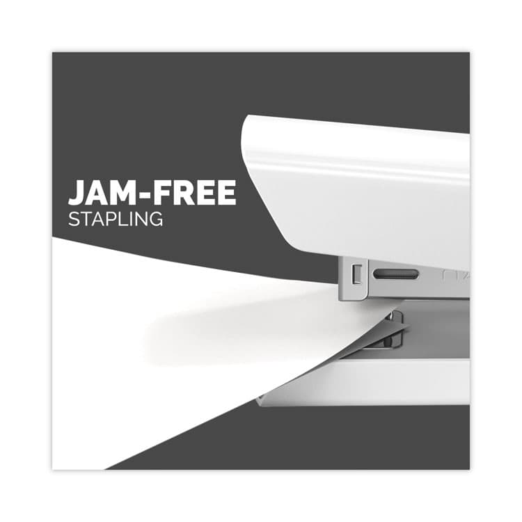 FELLOWES MFG. CO. LX820 Classic Full Strip Stapler with Antimicrobial Protection, 20-Sheet Capacity, White (FEL5011401) thumbnail 3