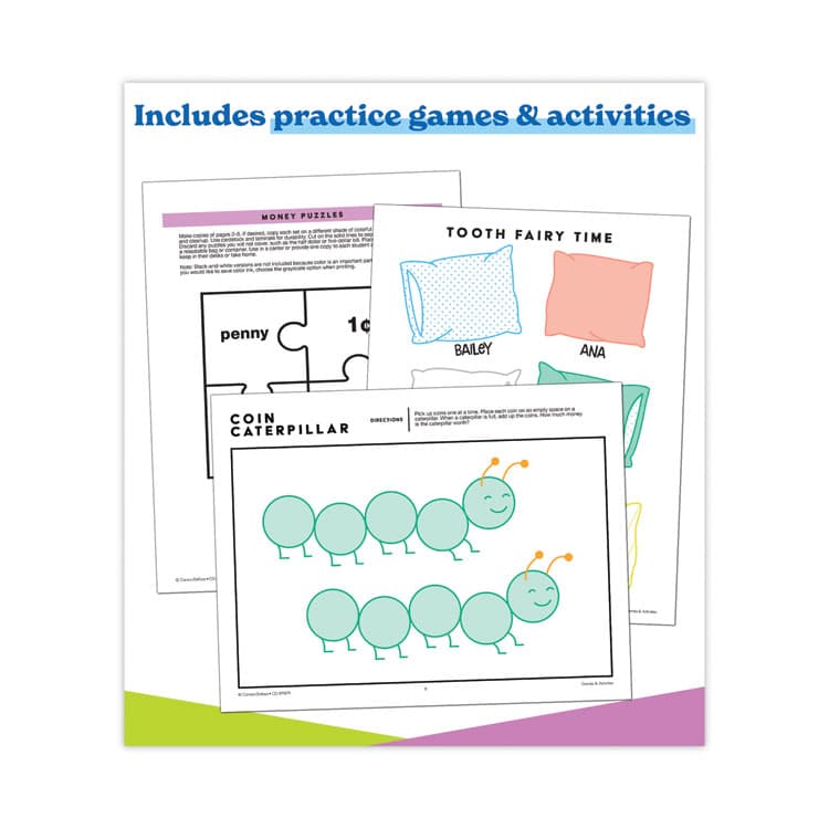 CARSON-DELLOSA EDUCATION In a Flash USB, US Money, Grades 1 to 3, 229 Pages (CDP109579) thumbnail 3