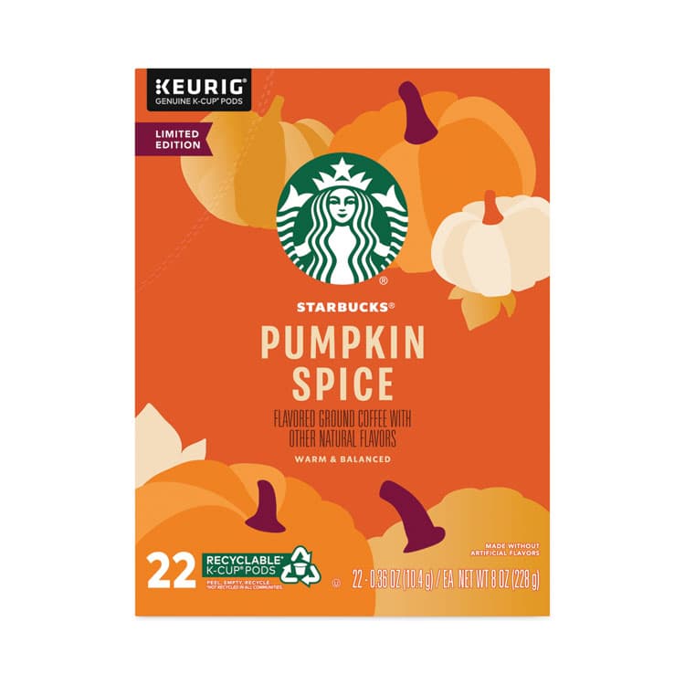 KEURIG DR PEPPER Pumpkin Spice Coffee, K-Cups, 22/Box, 4 Boxes/Carton (SBK12412028CT) thumbnail 4