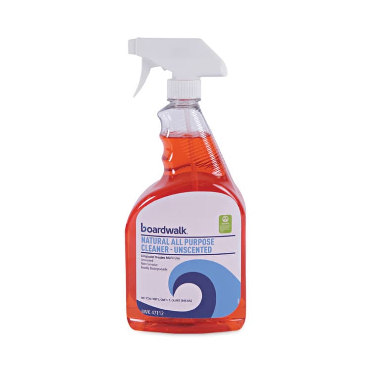 BOARDWALK Natural All Purpose Cleaner, Unscented, 32 oz Spray Bottle, 12/Carton (BWK47112) thumbnail 2