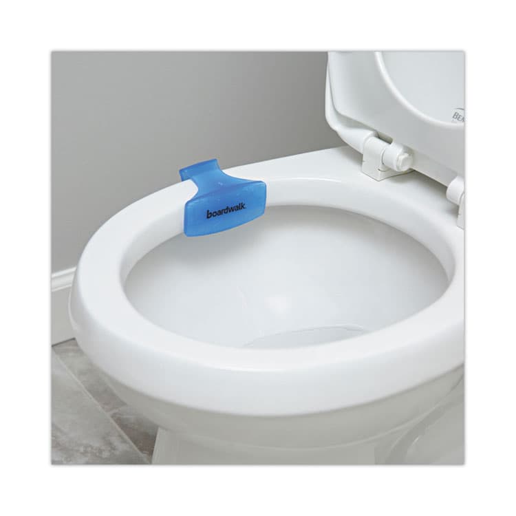 BOARDWALK Toilet Bowl Clip, Cotton Blossom Scent, Blue, 12/Box, 6 Boxes/Carton (BWKCLIPCBLCT) thumbnail 4