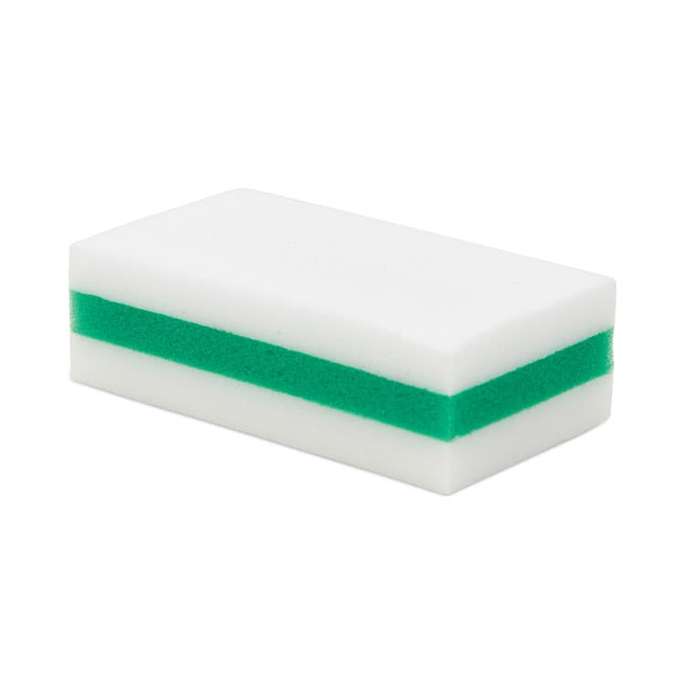HOSPECO eXpunge Sponges, 4.75 x 2.5, 1.13" Thick, White/Green, 24/Carton (HOSX24PLUS)