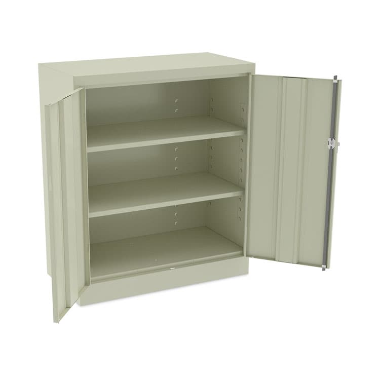 ALERA Standard Assembled Storage Cabinet, 36w x 18d x 42h, Putty (ALECME4218PY) thumbnail 3