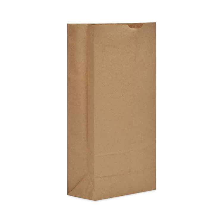 AJM PACKAGING CORP. Grocery Bag, 13.75" x 8.5" x 24", Kraft, 500/Bundle (BAGGX2560)