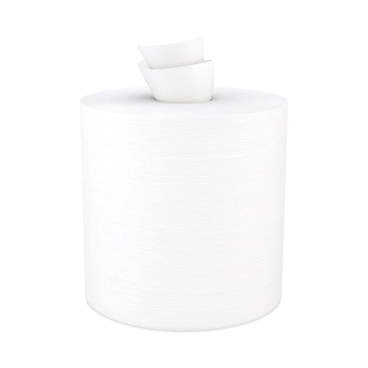 CASCADES TISSUE GROUP Tuff-Job Spunlace Towels, Centerpull Roll, 8 x 13, White, 369 Sheets/Roll, 6/Carton (CSDW601)